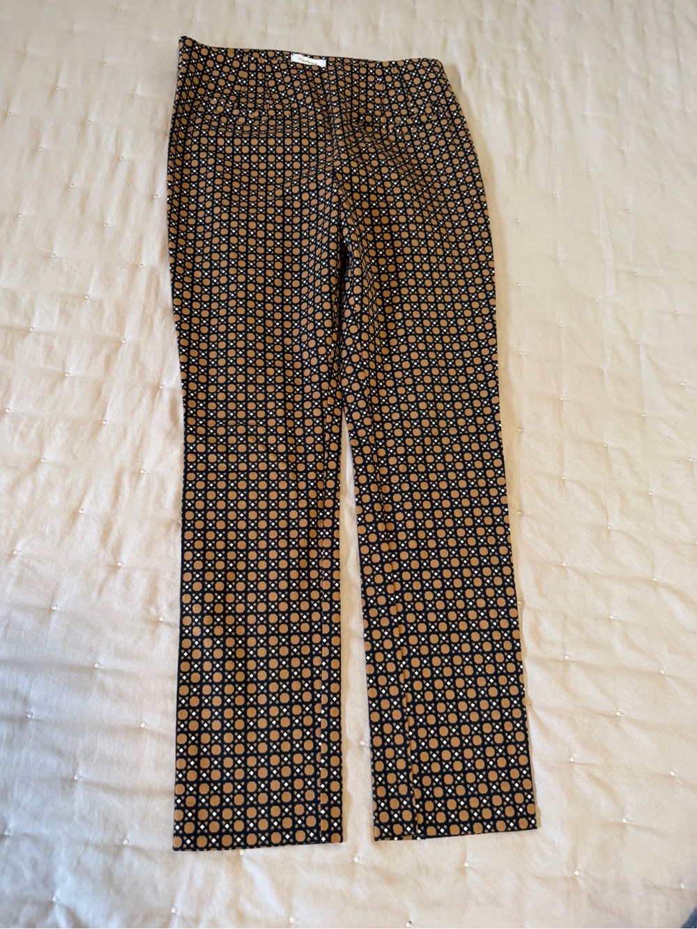 The Essential Slim by Anthropologie Printed High Rise Pants